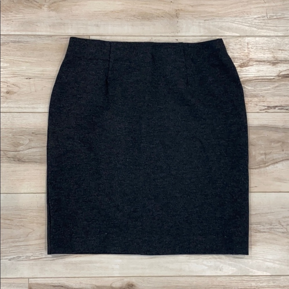 J. Jill Dark Gray Pencil Skirt